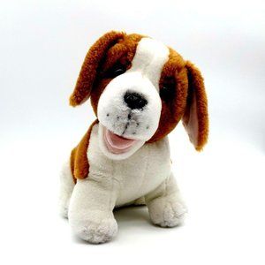 Diamond Plush Toys Smiling Puppy Dog 10" Tan Brown Clean Sanitized Child Gift